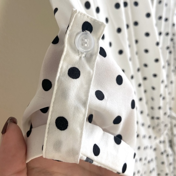 Hot & Delicious White Polka Dot Wrap Dress - Picture 9 of 9